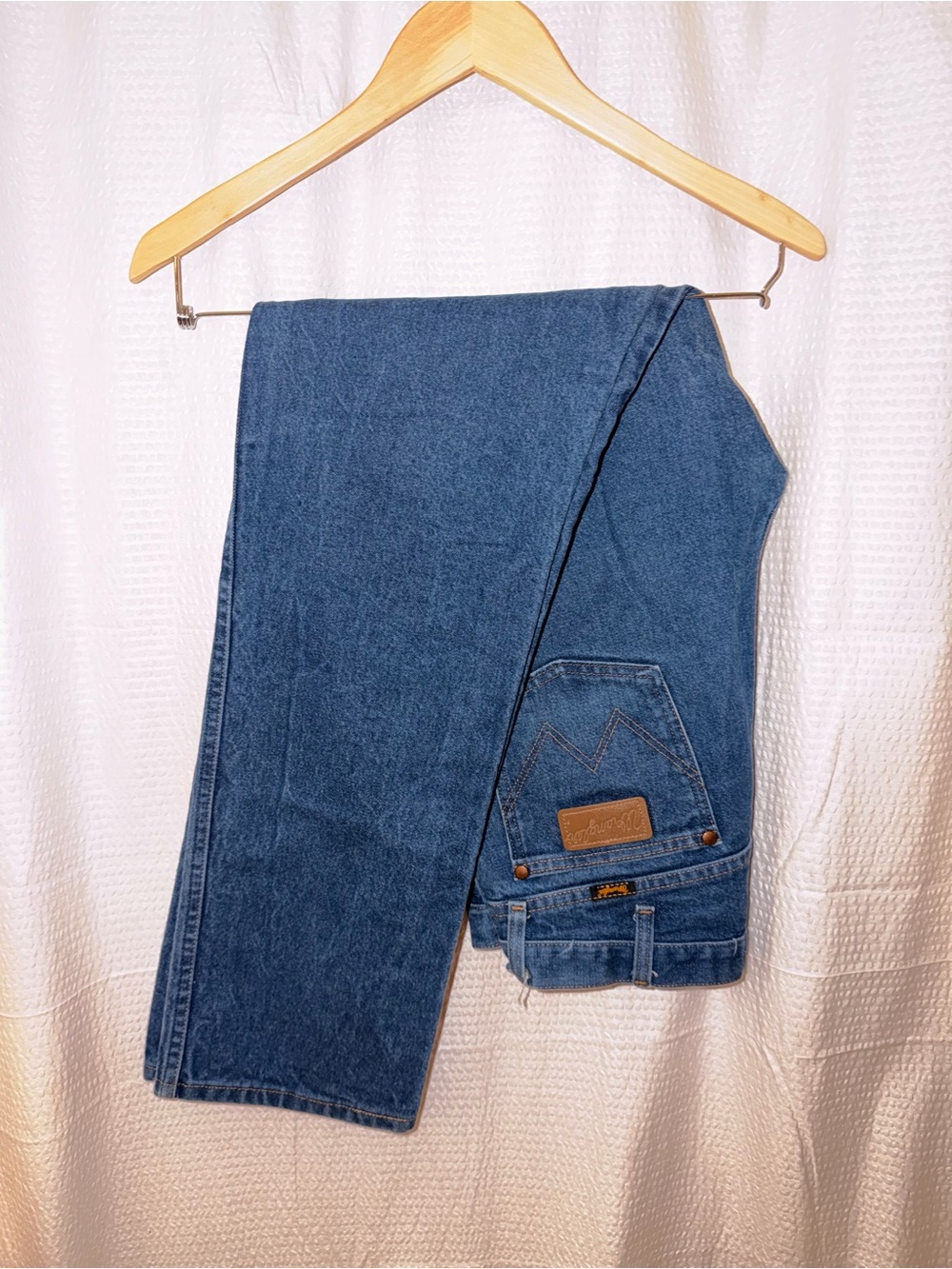 Wrangler 13MWZ Cowboy Cut Jeans 33x34 Medium Wash High Rise Straight